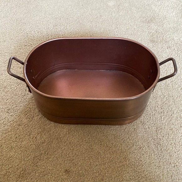 Smith & Hawken Accents Smith Hawken Steel Planter Copper Finish